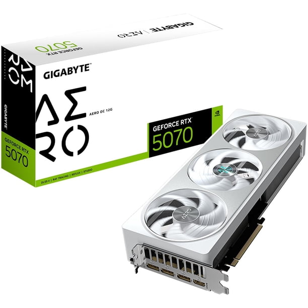 Tarjeta de Video GIGABYTE GeForce RTX 5070 AERO OC 12GB GDDR7 RGB