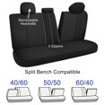 thumbnail image 4 of Funda de asiento de coche CAROMOP de neopreno impermeable para coche, color negro, 4 of 9