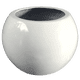 thumbnail image 1 of Maceta de Fibra de Vidrio Mod. Esfera Chica Blanco, 1 of 5