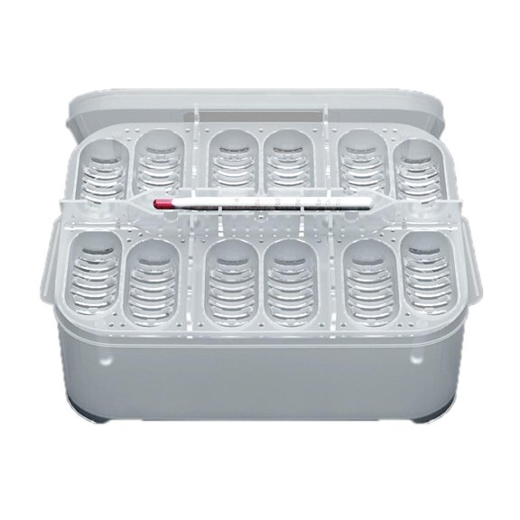 CM Caja de Incubación de Huevos Sunnimix 12 Hoyos con Termómetro