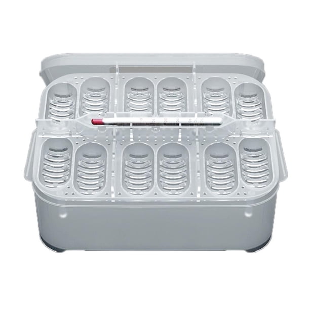 CM Caja de Incubación de Huevos Sunnimix 12 Hoyos con Termómetro