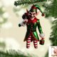 thumbnail image 4 of Adorno navideño legendario | Decoración navideña caprichosa | Adorno festivo colgante duradero | Perfecto para árboles de Navidad, fiestas y regalos | Decoración de temporada para toda la familia, 4 of 5