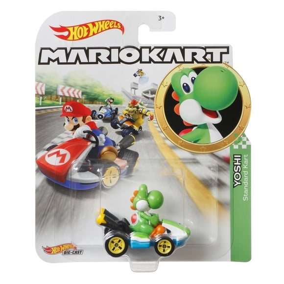 Vehículo de Juguete Mattel Hot Wheels Mario Kart Yoshi Standard Kart