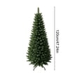 thumbnail image 3 of Amzcrzy Decoración navideña,Árbol de Navidad,Luces navideñas Árbol de Navidad artificial delgado de plástico con soporte de metal para decoración de fiestas navideñas en interiores, 47.24 pulgadas.,, 3 of 8