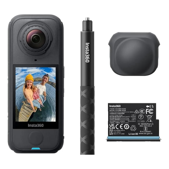 Cámara De Acción Insta360 X4 Air Starter Bundle 8k Negro