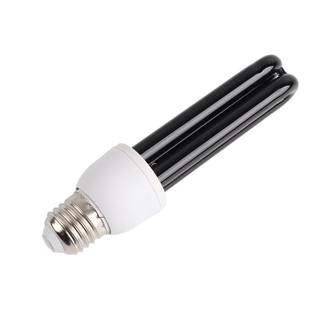 Bombilla Negra CFL De 15 W, Luz Negra Fluorescente Ultravioleta UV Para Fiestas, Clubes, Verificación Y Detección De Halloween