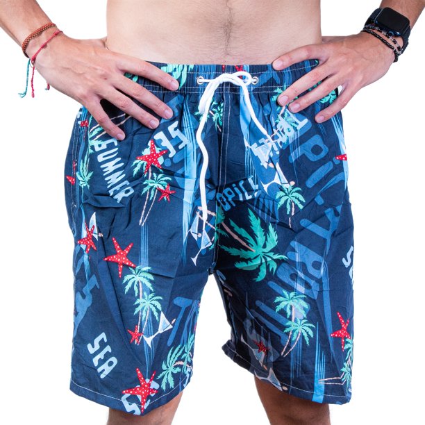 Short De Baño Estampado. Bañador Para Hombre