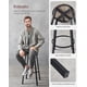 thumbnail image 4 of VASAGLE Taburete Alto, Juego de 2, Taburetes Altos de Cocina, con Respaldo, Asiento de 73 cm de Altura, Fácil Montaje, Estructura de Acero, Estilo Industrial, Greige y Negro, 4 of 6