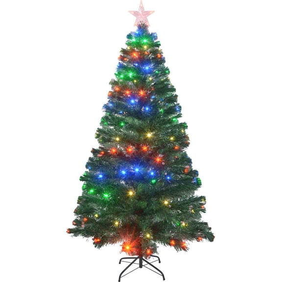 Árbol Navidad Led JARDIMEX Fibra Optica 180 Cm 200 Ramas + Estrella