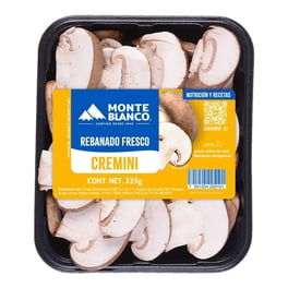Hongos Cremini Rebanados Monte Blanco Setas Comestibles 225 g