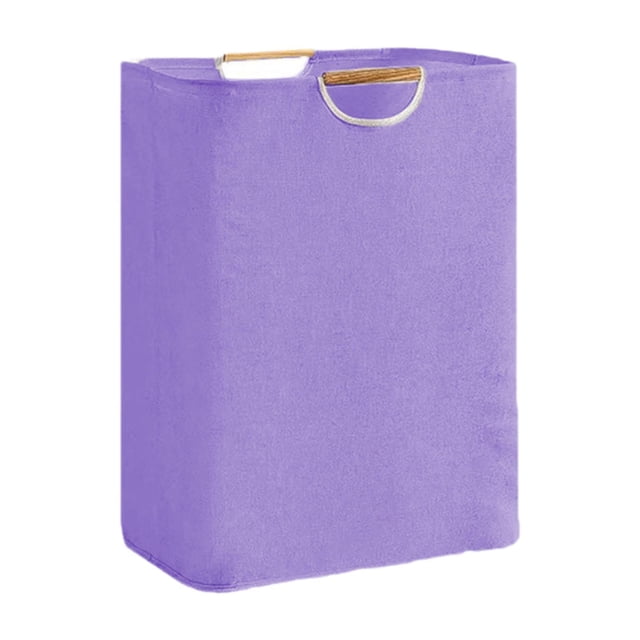 Cesto para ropa sucia, cesta para ropa sucia, cesta para ropa sucia para armario de baño, hogar Púrpura