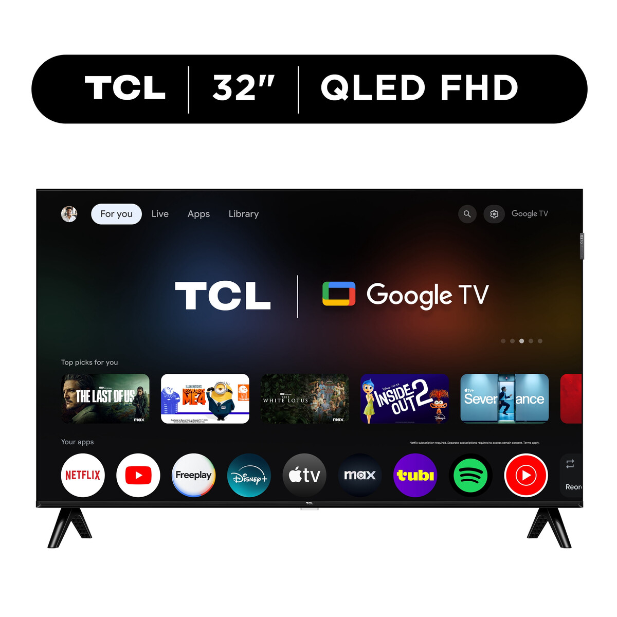 TCL Smart TV 32Q31K QLED de 32 pulgadas Full HD con Google TV y HDR10