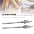 thumbnail image 4 of Broca De Uñas En Forma De Cono, 2 Piezas Broca De Uñas De Cono Cónico Herramienta De Pedicura De Manicura Limpia De Cutículas De Tungsteno Para Lima De Taladro Eléctrico, 4 of 7