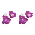 thumbnail image 4 of Cabezas de orquídeas artificiales elegantes Advancent 50 Uds. seda aspecto realista púrpura rojo 2Conjunto, 4 of 6