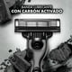 thumbnail image 4 of Cartucho de Rastrillo Gillette Mach3 Carbono con Carbón Activado y 3 Hojas, 2 pzas, 4 of 5