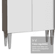 thumbnail image 5 of Cocina Integral Completa Madesa Emilly Sin Tarja 229Cm - Marrón/Blanco, 5 of 9