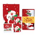 thumbnail image 2 of MTBLYS Caja sorpresa navideña para dinero | 1 caja plegable para dinero con bolsa de regalo | Soporte para billetes navideño DIY | Adorno navideño festivo de Papá Noel con diseño de escena nevada, 2 of 7