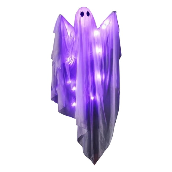 Accesorios de decoración de fantasmas brillantes y gritadores de Halloween Escena de Halloween Ajuste de luces de colores Luces de decoración de habitaciones