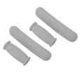 thumbnail image 3 of 4 almohadillas de repuesto para muletas de TPU antideslizantes, acolchadas, extragruesas, para axilas, empuñaduras para muletas de aluminio estándar, color gris, 3 of 12
