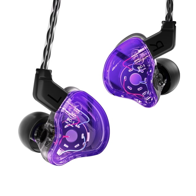 Auriculares CCZ Melody In Ear Monitor 1DD 1BA Drivers, color morado