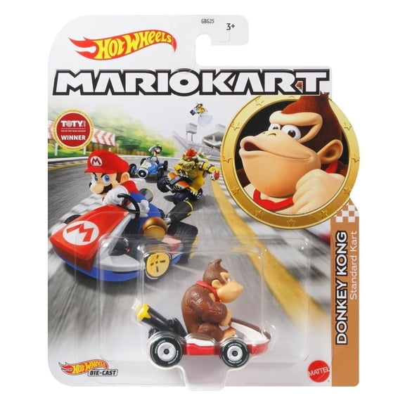 Vehículo de Juguete Mattel Hot Wheels Mario Kart Donkey Kong, Standard Kart
