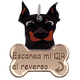 thumbnail image 1 of Placa DE identificación inteligente QR para PERRO TQR BY FAKIRGEEK Doberman rosa, 1 of 9
