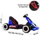 thumbnail image 5 of Montable Electrico Go Kart para Niños Largo Ajustable Luz 12v - Azul, 5 of 8