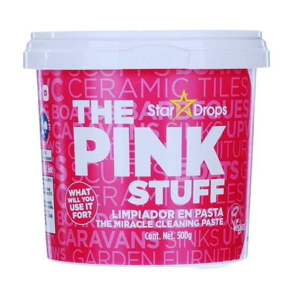 Pasta Limpiadora The Pink Stuff Star Drops rosa 500 g