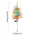 thumbnail image 4 of MTBLYS Árbol de Navidad solar de 89 cm (35 pulgadas) con luz LED multicolor para exteriores| resistente al agua| ideal para decorar caminos| jardines| patios y césped., 4 of 7
