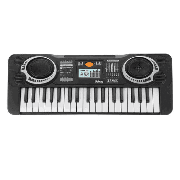 37 Teclas Mini Piano Belug Electrónico Juguete Musical Para Niños Negro