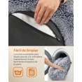 thumbnail image 4 of Cama de Perros, Cama para Mascotas, Diámetro de 60 cm, Cojín Central Extraíble y Lavable, Alfombra de Felpa, Gris Ombré, 4 of 5