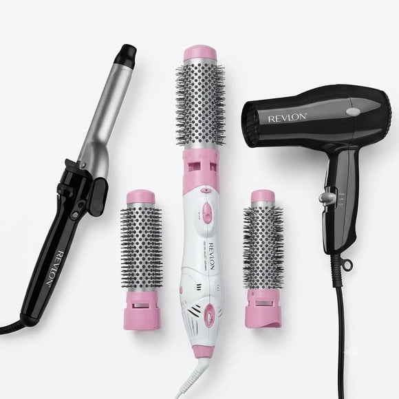 COMBO BELLEZA SECADORA + KIT DE CEPILLOS + TENAZA REVLON