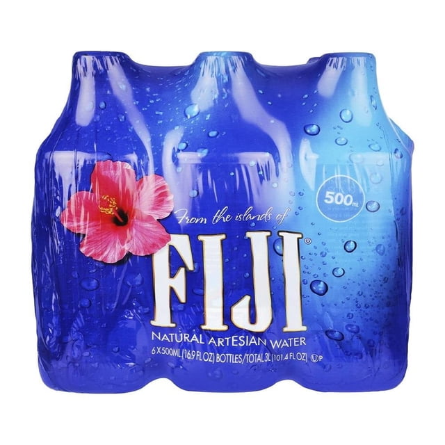 Agua Fiji 6 botellas de 500 ml c/u