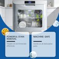 thumbnail image 4 of CaiYueKe Dishwasher Cleaner Tablets Deep Cleaning Power Degreaser Limescale Remover Tea Stain Removal Enzyme Formula Oxygen Bleach Fresh Lemon Scent Residue-Free Septic Safe for All Dishwashers, 4 of 9