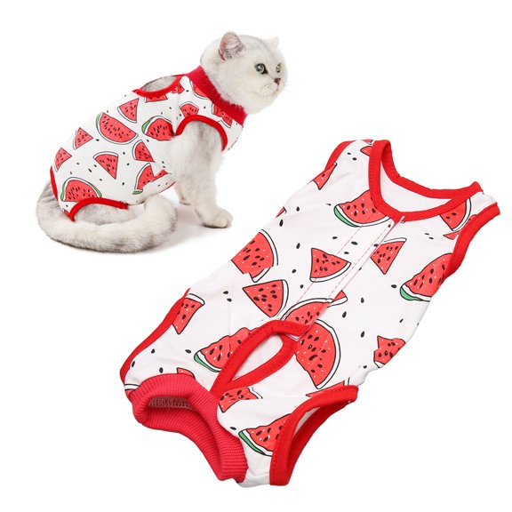Traje De Recuperación Para Gatos, Algodón Para Evitar Lamer Ropa De Recuperación Para Gatos Fácil De Usar Para Gatos Para Heridas Abdominales