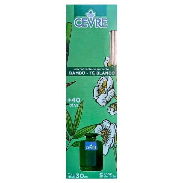 Difusor de aroma Cevre bamboo-te blanco 30 ml