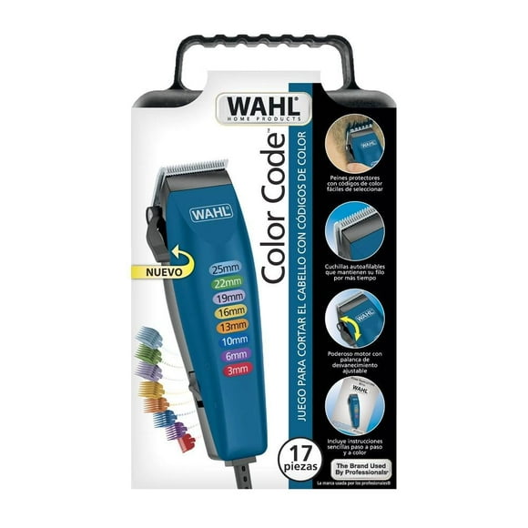 Cortadora de cabello Wahl color code 17 piezas