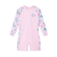 thumbnail image 1 of Odeerbi 2-12 Años Traje de Baño de Una Pieza Para Niñas Traje de Baño Con Cremallera Traje de Baño Hawaiano de Manga Corta Traje de Baño Con Cremallera, 1 of 5