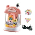 thumbnail image 4 of Máquina de juego de garra con sonidos Mini juego de garra Juguetes electrónicos pequeños Máquina de muñecas Rosa 20 muñecas, 4 of 9