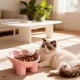 thumbnail image 1 of Cats Food Bowl Large Capacity Pet Food Bowl Cute Drinking Bowl For Cats To Protects The Neck, 1 of 6
