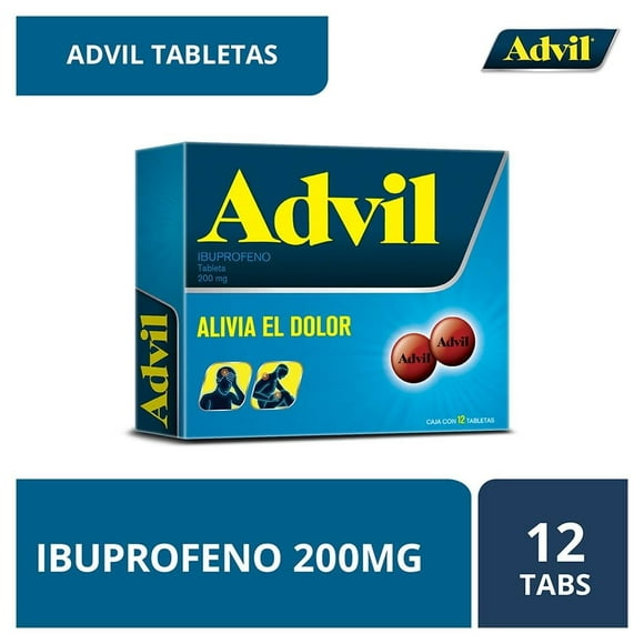 Advil 12 tabletas 200 mg