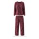 thumbnail image 1 of Pijama Simply Basic para Dama Playera Manga Larga con Pantalón Vino Talla G 2 Piezas, 1 of 4