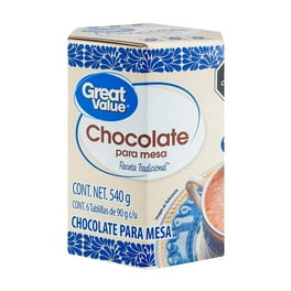 Chocolate para mesa Great Value receta tradicional 6 tablillas de 90 g c/u