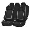 thumbnail image 1 of Funda universal para asiento de coche, color negro y gris | Juego de fundas universales para asientos de coche | Fundas para asientos delanteros y traseros | Accesorios de interior, 1 of 5