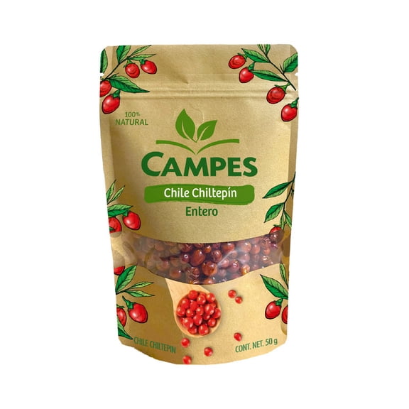 Chiltepín entero Campes bolsa 50 g