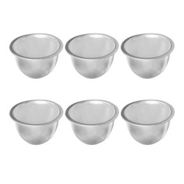 6 coladores de malla para infusores de té, coladores de hojas sueltas, cestas de repuesto de acero inoxidable, cestas de té para tazas de sopa, café c