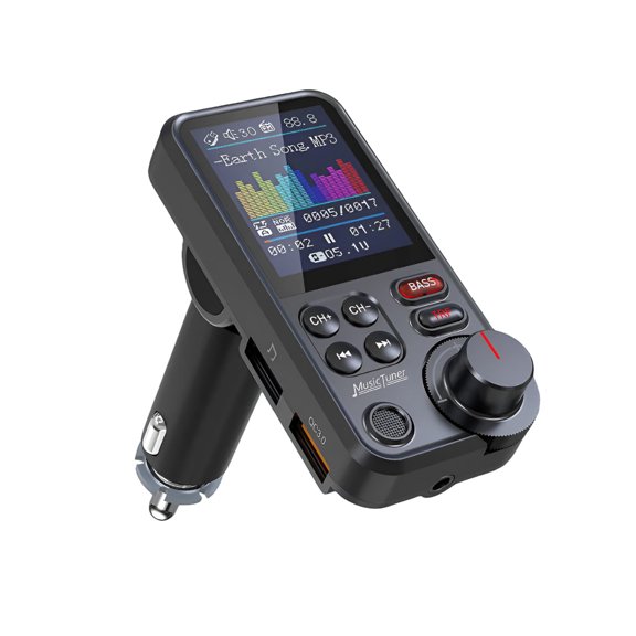 Transmisor Xtellar Bluetooth Fm  Inalámbrico Para Auto Color Negro