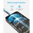 thumbnail image 5 of Anker Regleta con 3 puertos USB, protector contra sobretensiones (2100J-10 pies), 12 salidas con 2 puertos USB A y 1 puerto USB C, funciona con iPhone 15/15 Plus/15 Pro/15 Pro Max, para el hogar, la o, 5 of 5