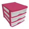 thumbnail image 1 of Cajonera Plastic Trends Escritorio 3 niveles Rosa, 1 of 4