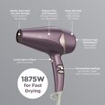 thumbnail image 3 of Secador de pelo Conair INFINITIPRO Quick Style & Shine 1875W Púrpura, 3 of 6